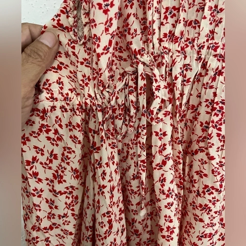 Free People One Fine Day Mini Dress In Red Small